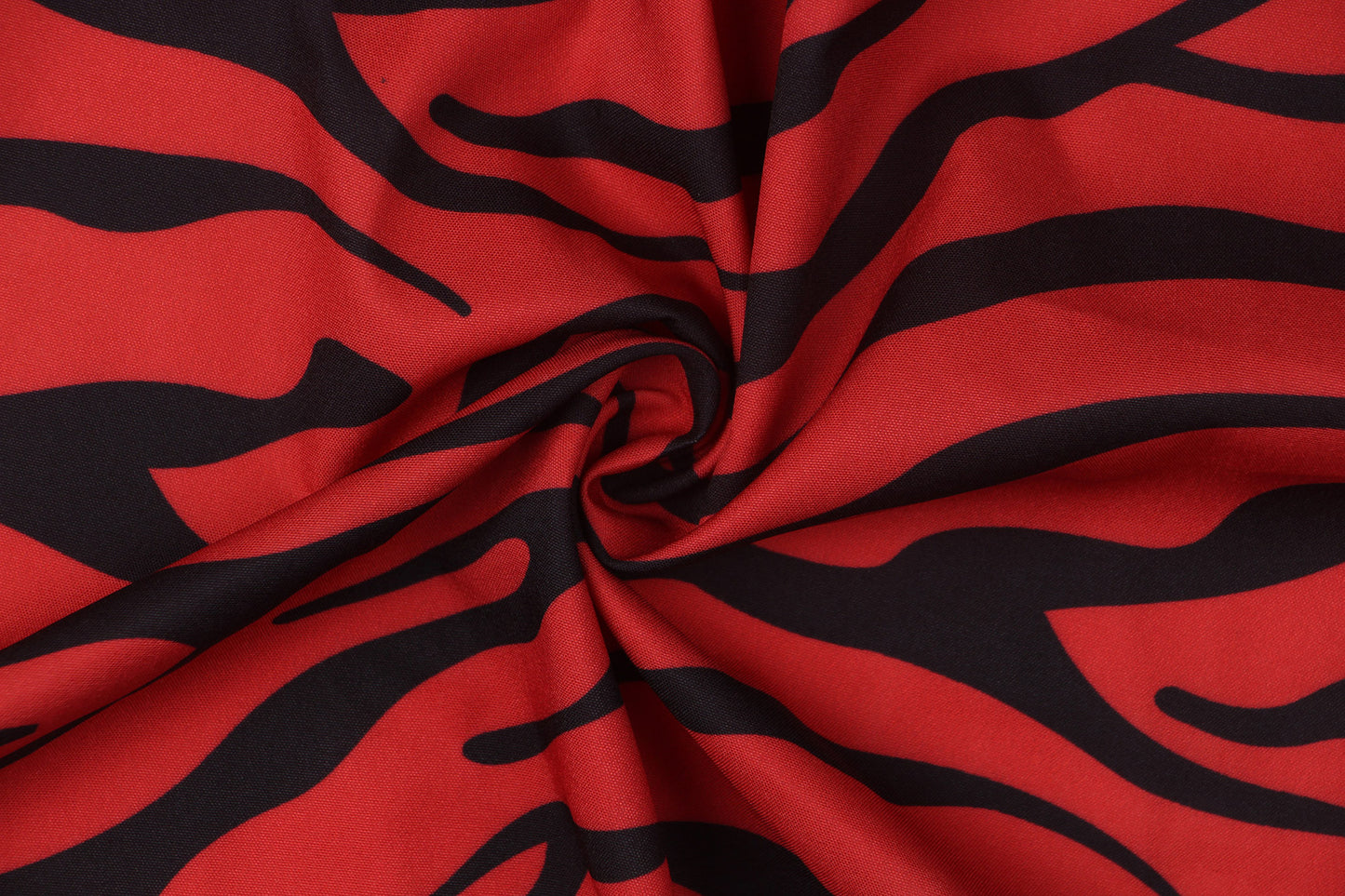 1950s Black and Red Zebra Print Long Sleeve Vintage Dress