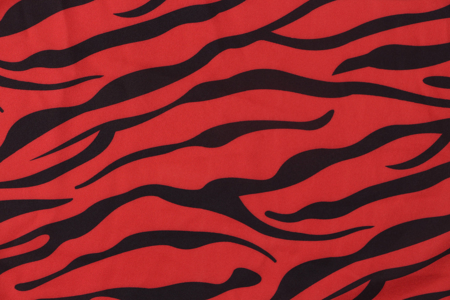 1950s Black and Red Zebra Print Long Sleeve Vintage Dress