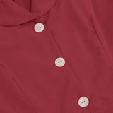 1950S Beige Retro Button-Up Short Sleeve Vintage Dress