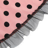 1950S Black and White Polka Dot Halter Neck Vintage Dress