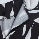 1950s White and Black Sleeveless Retro Polka Dot Belted Vintage Dress