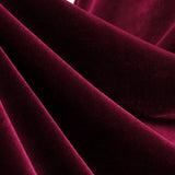 1950S Burgundy Velvet Sleeveless Vintage Dress