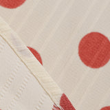 1950S Cream Retro Red Polka Dot Buttoned Short Sleeve Vintage Dress