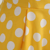 1950S Light Blue Retro Polka Dot Short Sleeve Vintage Dress