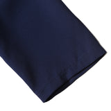 1950s Navy Blue Retro Three-Quarter Sleeve Sweetheart Neckline Vintage Dress