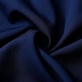 1950s Navy Blue Retro Three-Quarter Sleeve Sweetheart Neckline Vintage Dress
