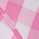 1950S Pink and White Gingham Halter Neck Vintage Swing Dress