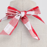 1950S Pink and White Gingham Halter Neck Vintage Swing Dress
