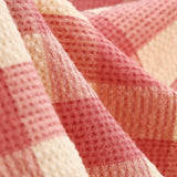 1950S Pink Plaid Halter Neck Vintage Swing Dress