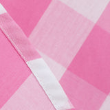 1950S Pink Retro Gingham Halter Belted Sleeveless Vintage Dress