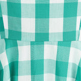 1950S Pink Retro Gingham Halter Belted Sleeveless Vintage Dress