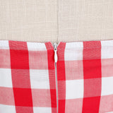 1950S Pink Retro Gingham Halter Belted Sleeveless Vintage Dress