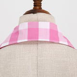 1950s Pink Retro Gingham Halter Neck Sleveless Vintage Dress