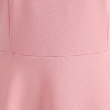 1950S Pink Sleeveless Retro Vintage Dress
