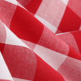 1950S Red Gingham Halter Neck Belted Vintage Dress
