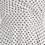 1950S Red Retro Polka Dot Halter Neck Vintage Dress