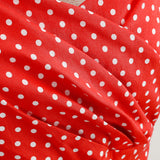 1950S Red Retro Polka Dot Halter Neck Vintage Dress