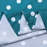 1950s Teal Spaghetti Strap Retro Polka Dot Vintage Dress