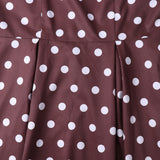 1950s Teal Spaghetti Strap Retro Polka Dot Vintage Dress
