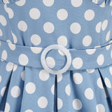 1950S Yellow Retro Polka Dot Halter Belted Vintage Dress