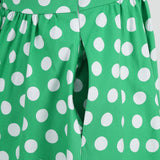 1950S Yellow Retro Polka Dot Halter Neck Belted Vintage Dress