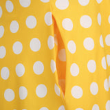 1950S Green Retro Polka Dot Halter Belted Sleeveless Vintage Dress