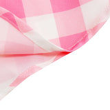 1950S Belted Barbie Pink Plaid Women's Camisole Vintage Dress