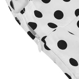 1950S Polka Dot Sleeveless Rock Cocktail Vintage Dress