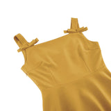 1950S Retro Bow Strap Sleeveless Vintage Dress