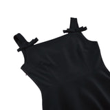 1950S Retro Bow Strap Sleeveless Vintage Dress