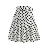 1950S Retro Polka Floral Dot Printed Skirt