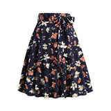 1950S Retro Polka Floral Dot Printed Skirt