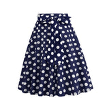1950S Retro Polka Floral Dot Printed Skirt