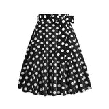 1950S Retro Polka Floral Dot Printed Skirt