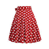 1950S Retro Polka Floral Dot Printed Skirt