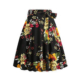 1950S Retro Polka Floral Dot Printed Skirt