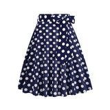 1950S Retro Polka Floral Dot Printed Skirt