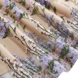 1950S V-Neck Sleeveless Havy Embroidery Retro 50S dress Hepburn Vintage Dress